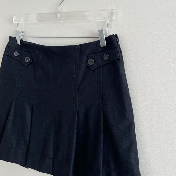 Vintage GAP Y2K Wool Blend Pleated Mini Skirt Sz 10 Academia Schoolgirl prep - Picture 4 of 12